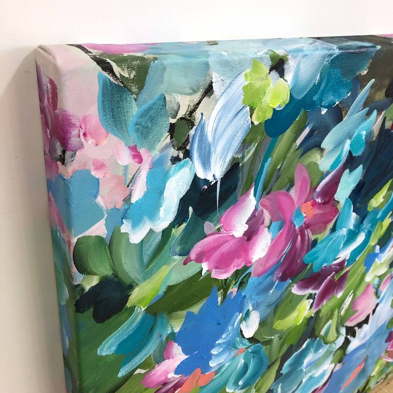 Original Abstract Floral Painting by Amber Gittins