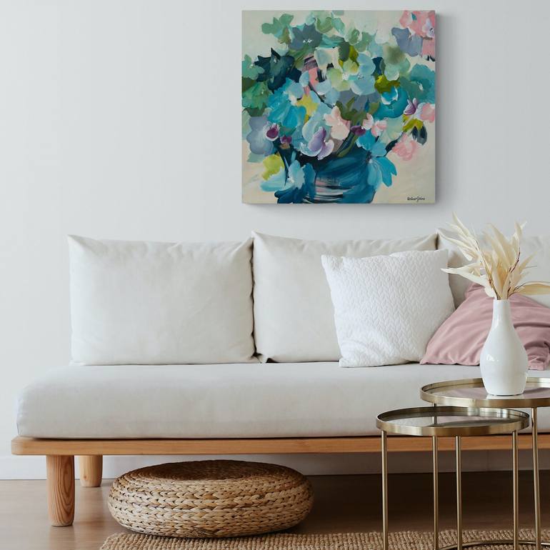 Original Abstract Floral Painting by Amber Gittins