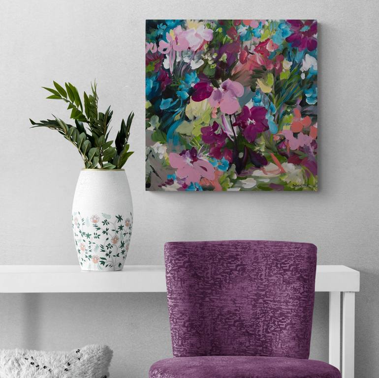 Original Floral Painting by Amber Gittins