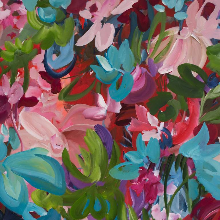 Original Abstract Floral Painting by Amber Gittins