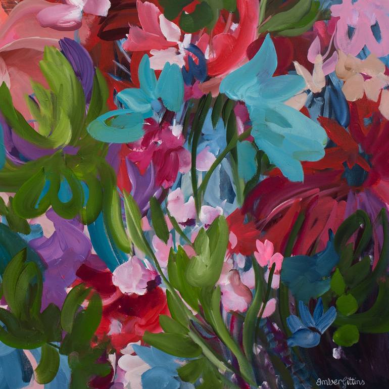 Original Floral Painting by Amber Gittins