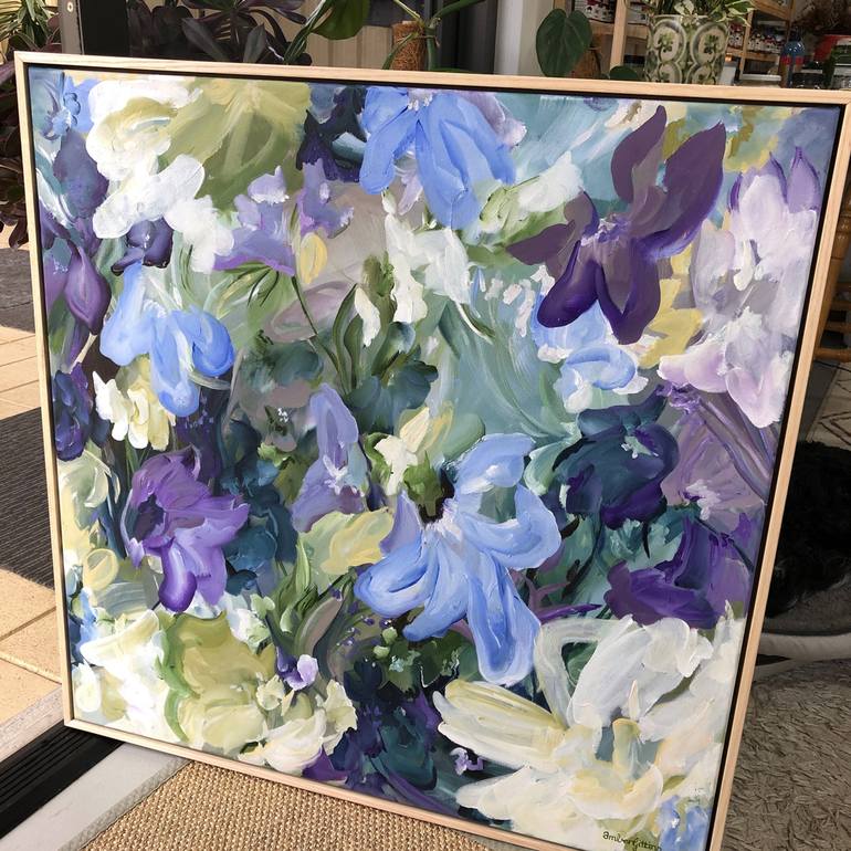 Original Abstract Expressionism Botanic Painting by Amber Gittins