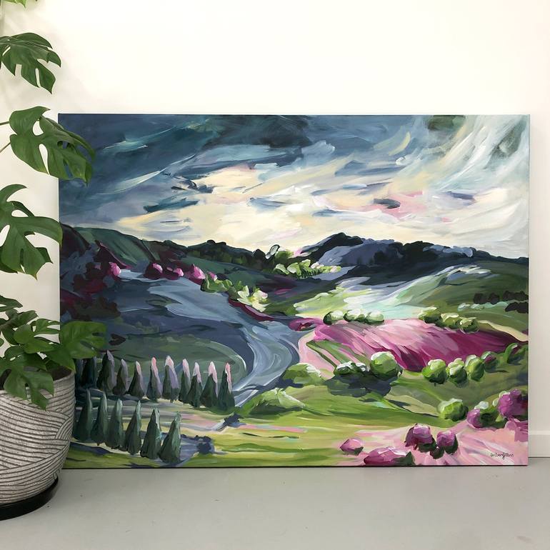 Original Abstract Landscape Painting by Amber Gittins