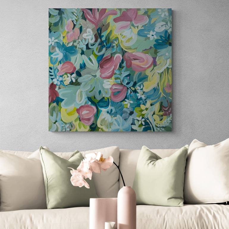 Original Impressionism Floral Painting by Amber Gittins