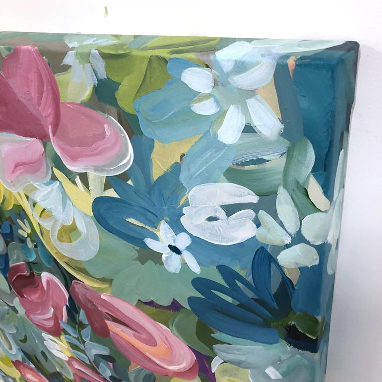 Original Impressionism Floral Painting by Amber Gittins