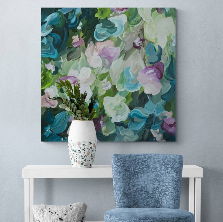 Original Abstract Botanic Painting by Amber Gittins