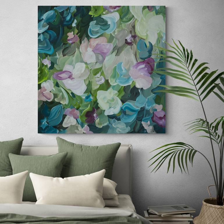 Original Abstract Botanic Painting by Amber Gittins