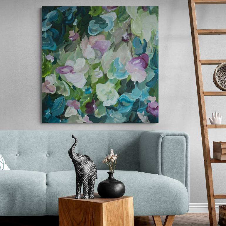 Original Abstract Botanic Painting by Amber Gittins