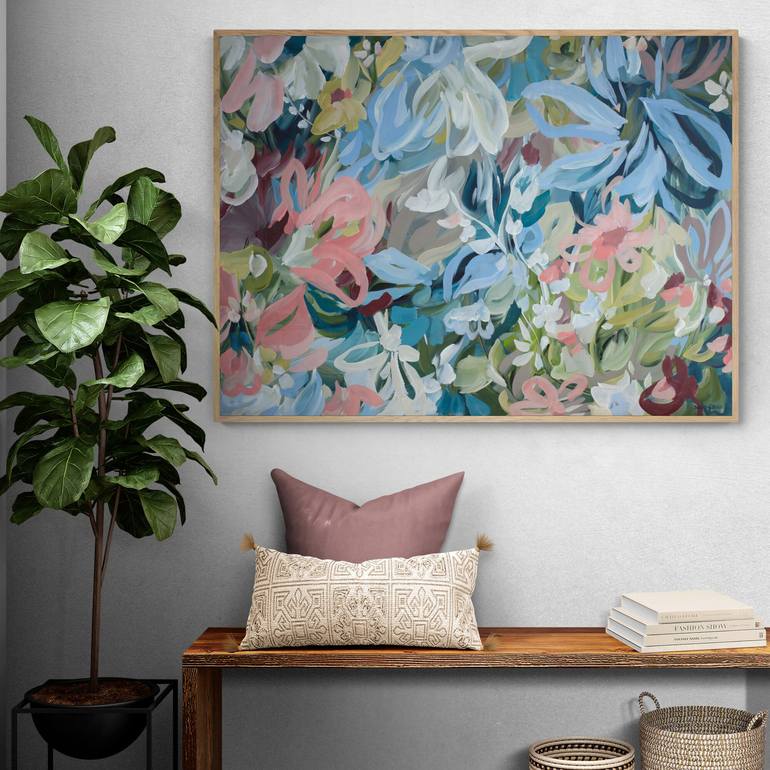 Original Abstract Expressionism Botanic Painting by Amber Gittins