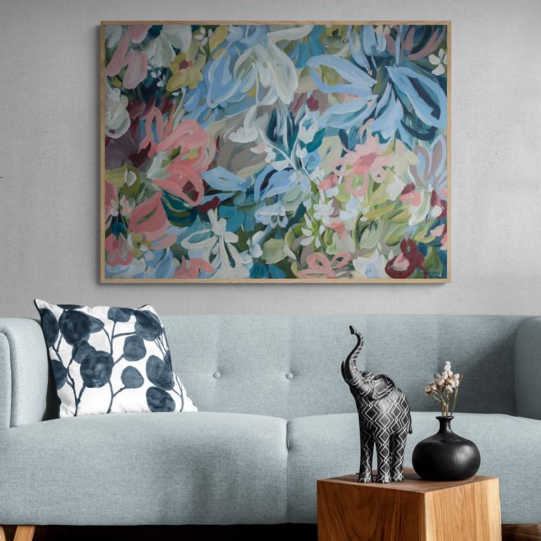 Original Abstract Expressionism Botanic Painting by Amber Gittins