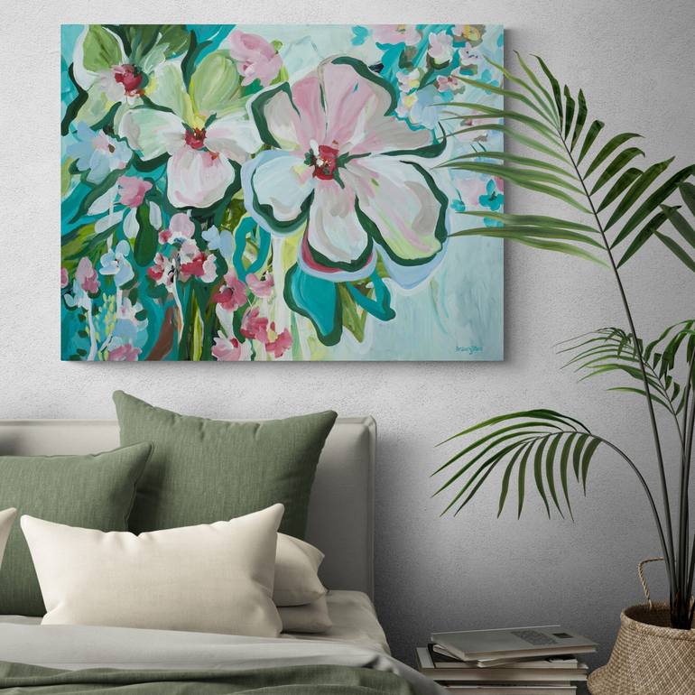 Original Floral Painting by Amber Gittins