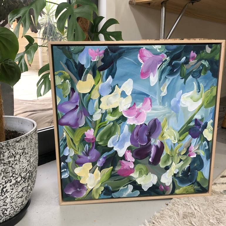 Original Abstract Floral Painting by Amber Gittins