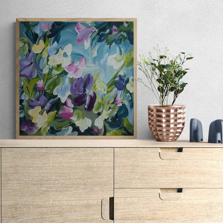 Original Abstract Floral Painting by Amber Gittins