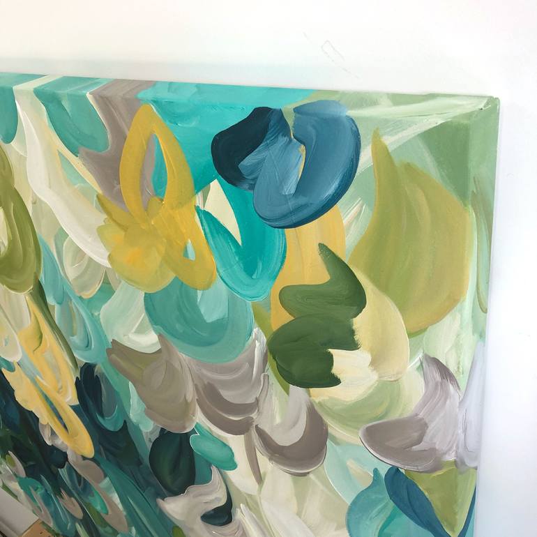 Original Abstract Beach Painting by Amber Gittins