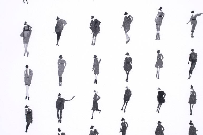 Original Minimalism Abstract Painting by Juana Cespedes