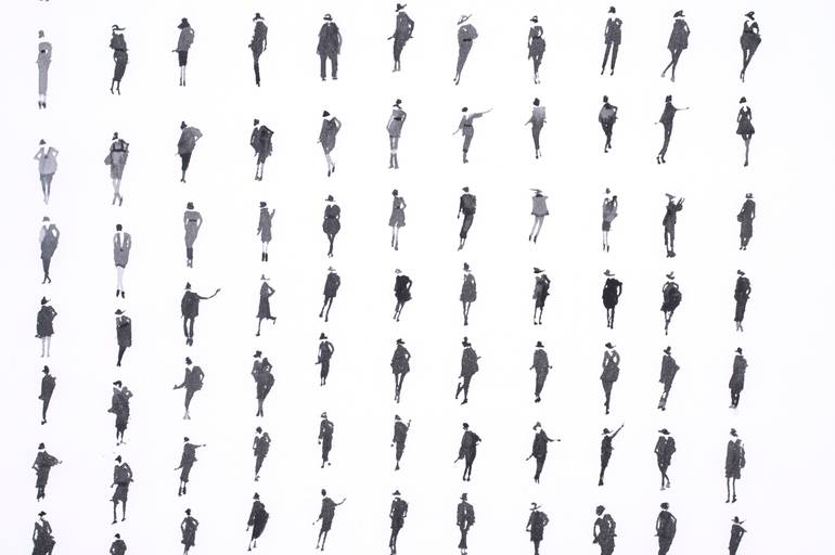 Original Minimalism Abstract Painting by Juana Cespedes