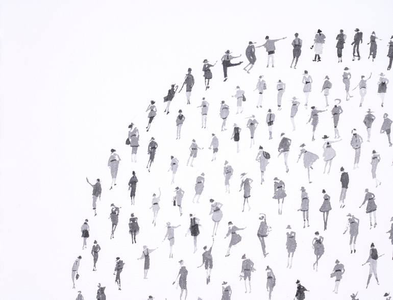 Original Minimalism Abstract Painting by Juana Cespedes