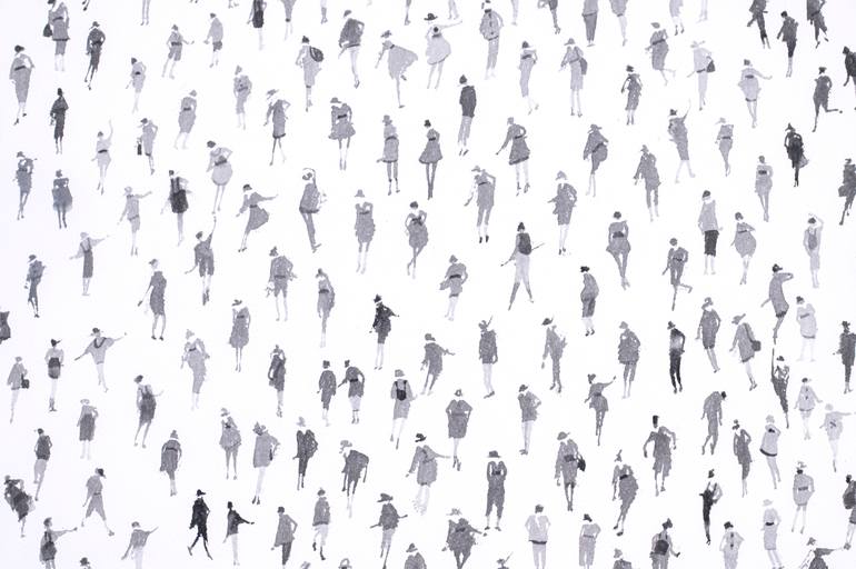 Original Minimalism Abstract Painting by Juana Cespedes