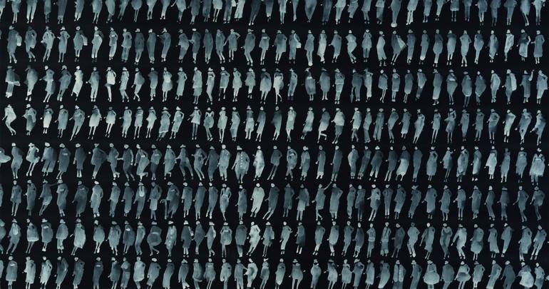Original Minimalism Abstract Painting by Juana Cespedes