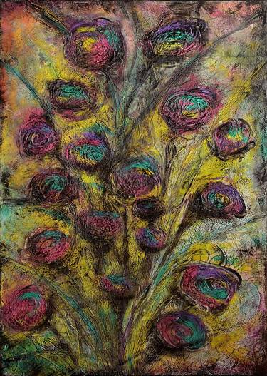 Original Abstract Expressionism Abstract Paintings by Iliana Ovtcharova