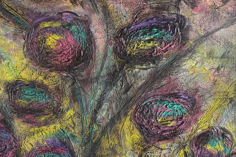 Original Abstract Expressionism Abstract Painting by Iliana Ovtcharova