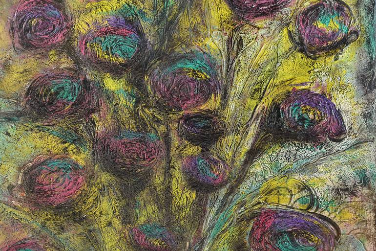 Original Abstract Expressionism Abstract Painting by Iliana Ovtcharova