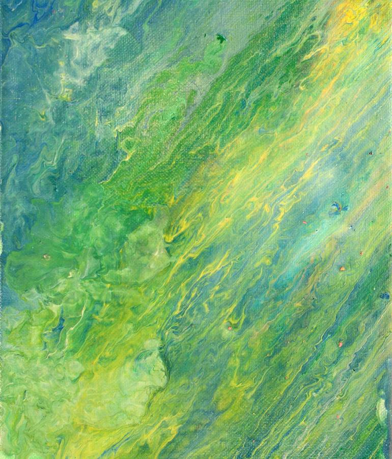 Original Abstract Expressionism Abstract Painting by Iliana Ovtcharova