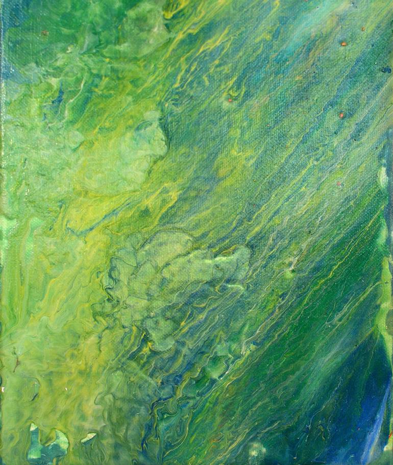 Original Abstract Expressionism Abstract Painting by Iliana Ovtcharova