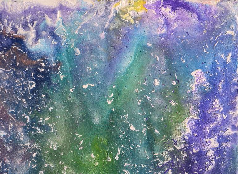 Original Abstract Expressionism Abstract Painting by Iliana Ovtcharova