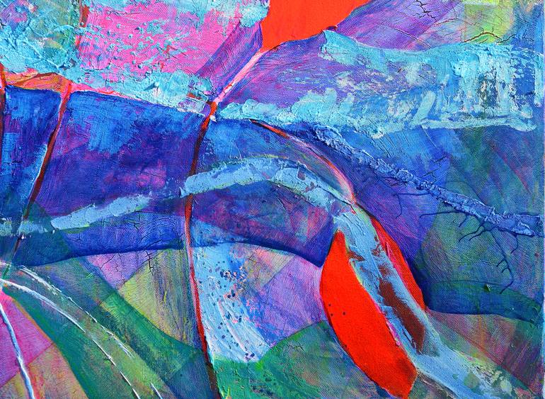 Original Abstract Expressionism Abstract Painting by Iliana Ovtcharova