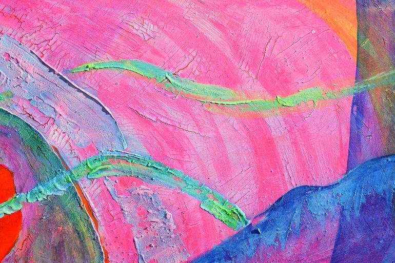 Original Abstract Expressionism Abstract Painting by Iliana Ovtcharova