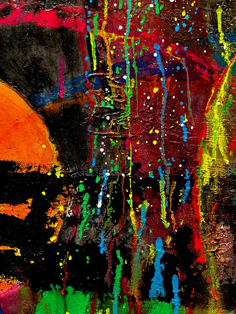Original Abstract Expressionism Abstract Painting by Iliana Ovtcharova