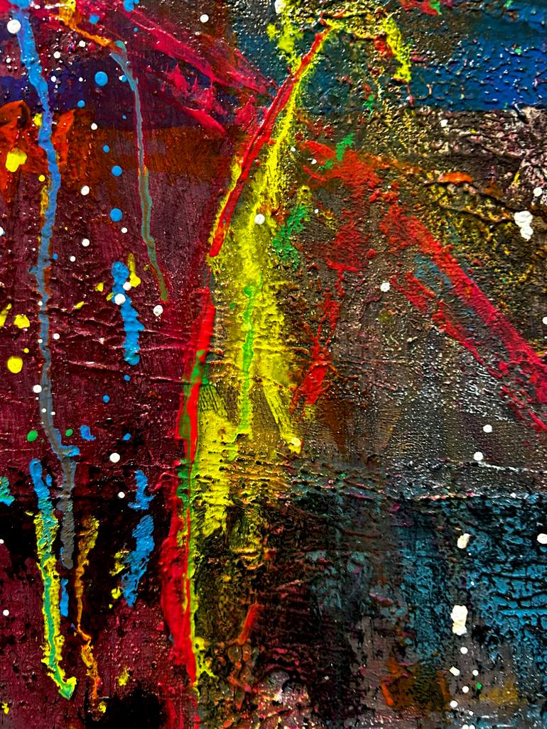 Original Abstract Expressionism Abstract Painting by Iliana Ovtcharova