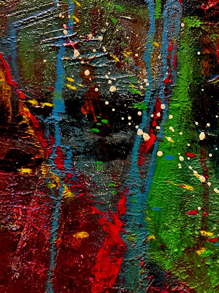Original Abstract Expressionism Abstract Painting by Iliana Ovtcharova