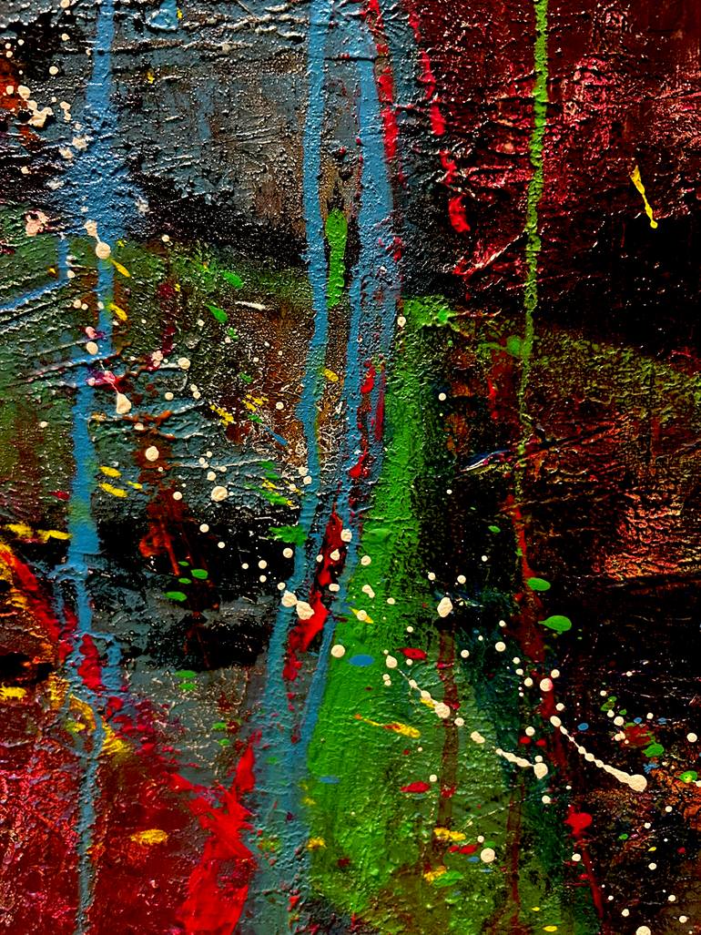Original Abstract Expressionism Abstract Painting by Iliana Ovtcharova