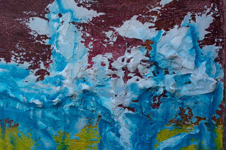 Original Abstract Expressionism Abstract Painting by Iliana Ovtcharova