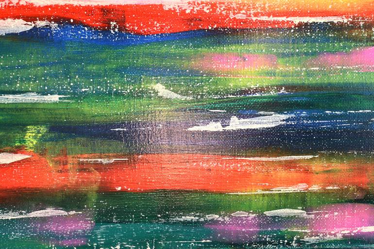 Original Abstract Expressionism Abstract Painting by Iliana Ovtcharova
