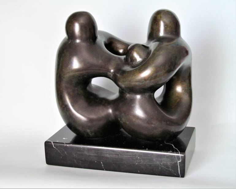 Original Family Sculpture by Leo Schimanszky