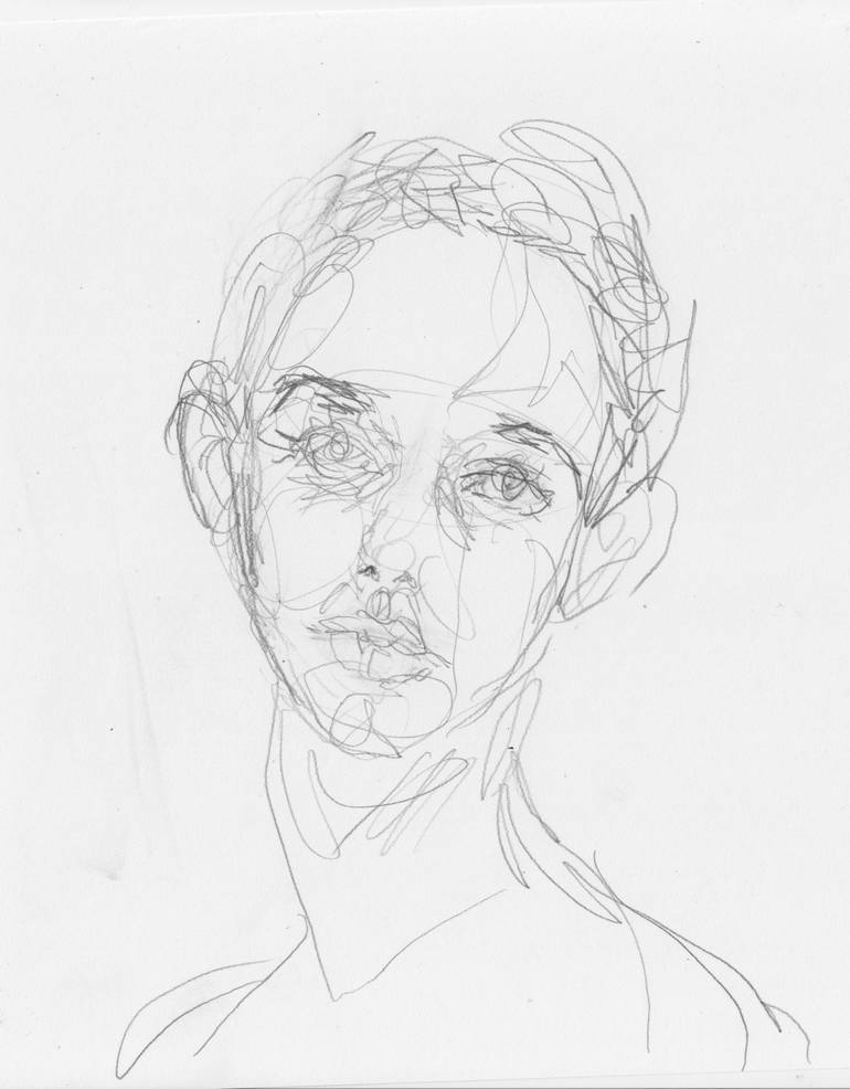 A face Drawing by Mika Tamori | Saatchi Art
