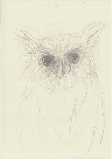 Original Abstract Animal Drawings by Mika Tamori