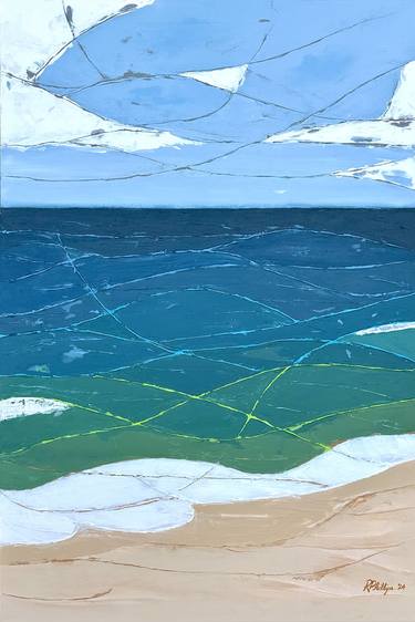 Original Abstract Beach Paintings by Russell Phillips