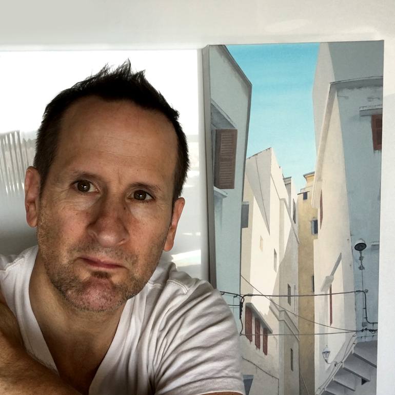 Original Illustration Architecture Painting by Russell Phillips