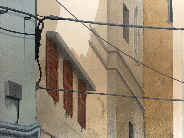 Original Illustration Architecture Painting by Russell Phillips