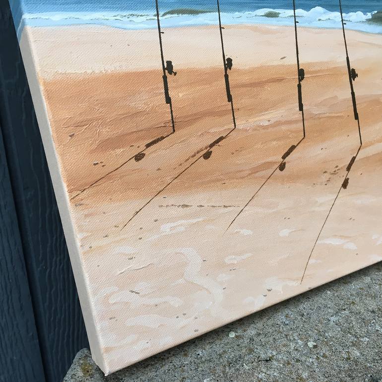 Original Illustration Beach Painting by Russell Phillips