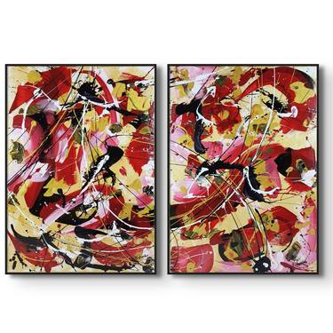 Original Abstract Expressionism Abstract Paintings by Yuriy Tsybenko