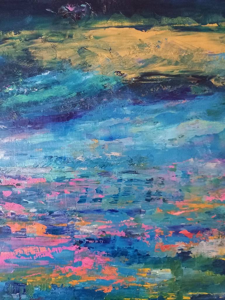 Original Abstract Painting by Corinne Foucouin