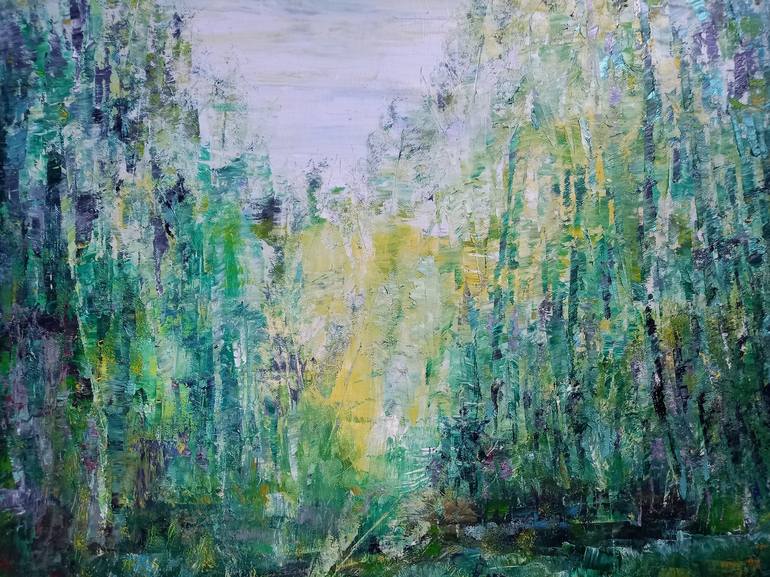 Original Nature Painting by Corinne Foucouin