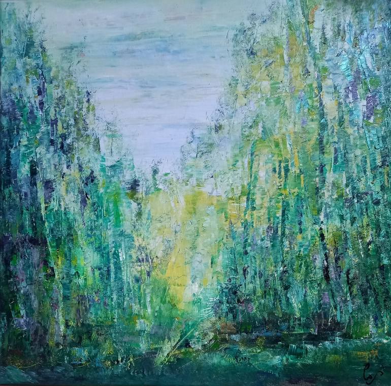 Original Contemporary Nature Painting by Corinne Foucouin