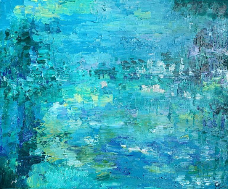 Original Abstract Painting by Corinne Foucouin