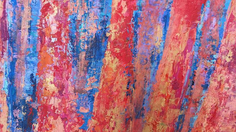Original Abstract Expressionism Abstract Painting by Corinne Foucouin